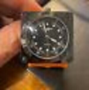 35mm Captain by Collezio Watch, Gun Metal Tone, Snap Close Band